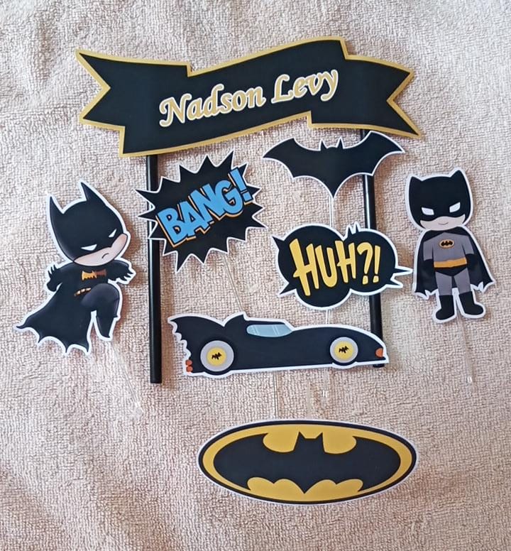 Topo de Bolo Batman